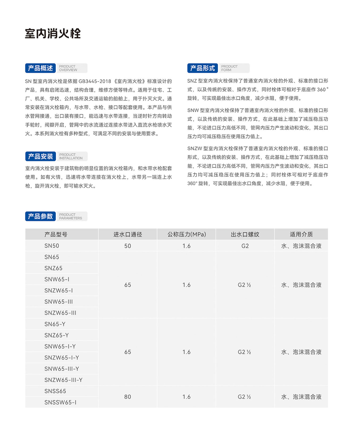 SNSS65雙閥雙出口室內(nèi)消火栓